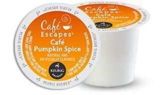 Cafe Escapes Pumpkin Spice K-Cups, 16 Count