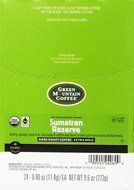 Green Mountain Coffee Fair Trade Organic Sumatran Reserve, K-Cup Portion Pack for Keurig Brewers 24-Count N19