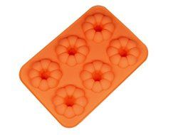 Silicone Donut Cake Mould Pop Pan Chocolate Candy Jelly Ice Mold Food Grade Color:Random delivery