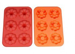 Silicone Donut Cake Mould Pop Pan Chocolate Candy Jelly Ice Mold Food Grade Color:Random delivery N2