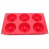 X-Haibei Silicone Mold Bareware Donuts Chocolate Muffin Mini Bundt Cake Pan Jelly Mould N3