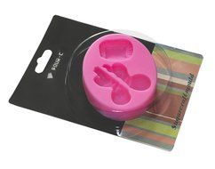 FOUR-C Silicone Mould Sleeping Baby Cake Decorating Molds Color Pink N3