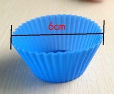12PCS Silicone Muffin Cases Cake Cupcake Liner Baking Mold N2