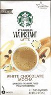 Starbucks Via Instant Latte White Chocolate Mocha (1 Box 5 1.23 Oz Packs)