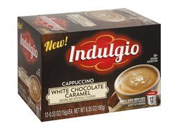 Indulgio White Chocolate Caramel Single Serve for Keurig K-Cup Brewers, 12 Count (Pack of 6) (Compatible with...