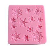 generic Novelty Fresh Snowflake Silicone Fondant Cake Mold Chocolate