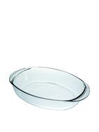 Duralex Made In France Oval Baking Dish, 15.5 by 10.5-Inch, Clear