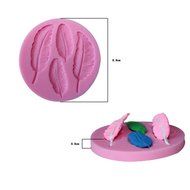 JLHua Feather Shape Decorative Cake Mould Silicone 3D Candy Pastry Mould Chocolate Mold N3