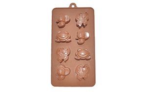 NY Cake Bee, Butterfly and Frog Silicone Chocolate Mold, 8 Cavities