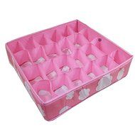 Free Shipping Clothing Organizer 3 In 1 Pink Grid Pattern Folding Storage Box Bag Bra Underwear Necktie Sock High... N3