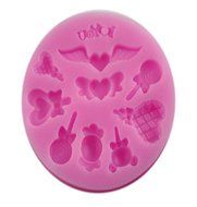 Autek Wing Heart Pop Cake Fondant Soap Sugar Craft Cake Decorating Silicone Mold #133 N2