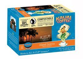Kauai Coffee Na Pali Coast Dark Roast, 12 Single Serve Cups, 4.2 Ounce N10