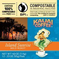 Kauai Coffee Na Pali Coast Dark Roast, 12 Single Serve Cups, 4.2 Ounce N13