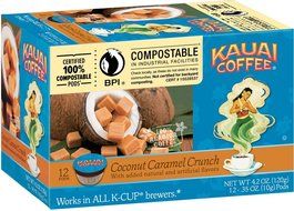 Kauai Coffee Na Pali Coast Dark Roast, 12 Single Serve Cups, 4.2 Ounce N19