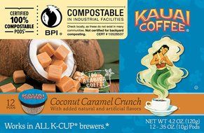 Kauai Coffee Na Pali Coast Dark Roast, 12 Single Serve Cups, 4.2 Ounce N21