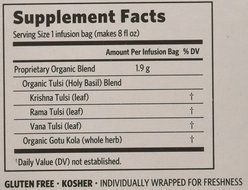 Organic India Tulsi, Original, 18-Count Boxes (Pack of 2) N12