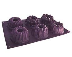 Birkmann Petit Four Mini Bundt Silicone Cake Pan &amp; Mold