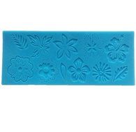Funshowcase Sugarcraft Assorted Lace Flowers Silicone Fondant Mold Embossing Cake Border Cupcake Decorating Mat N2