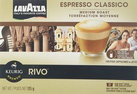Lavazza Espresso Classico Keurig Rivo Pack, 18 Count N3