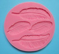 HSE four pieces leaf shape Silicone 3D Mold Cookware Dining Bar Non-Stick Cake Decorating fondant mould tools