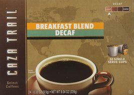Caza Trail Coffee, Decaf Breakfast Blend, 24 Single Serve Cups N3