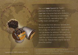 Caza Trail Coffee, Decaf Breakfast Blend, 24 Single Serve Cups N4