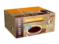 Caza Trail Coffee, Decaf Breakfast Blend, 24 Single Serve Cups N74