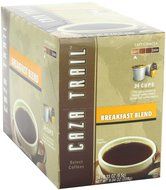 Caza Trail Coffee, Decaf Breakfast Blend, 24 Single Serve Cups N92