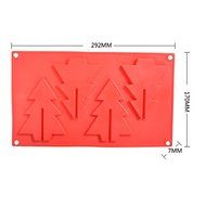 Silicone Christmas Cake Tools Baking Chocolate Molds 11.5" By 6.69" N2