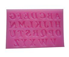 3D Uppercase Alphabet Printed Style Capital Letters Shaped Silicone Cake Fondant Mold Cake Decoration Tools