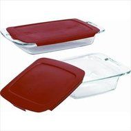 Pyrex Easy Grab 4-Piece Glass Bakeware Set N5