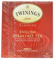 Twinings English Breakfast Tea, Tea Bags, 50 Count Boxes (Pack of 6)