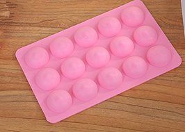 Run 15 Even Ice Silicone Round Shape Silicone Mold for Homemade Soap, Cake, Cupcake, Bread, Muffin, Pudding, Jello...