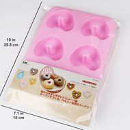 Arbor Home Heart Silicone Pink Donut Mold Reusable Ice Cake Bread Chocolate Jelly Candy Baking Mould N2