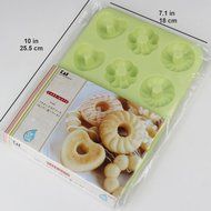 Arbor Home Heart Silicone Pink Donut Mold Reusable Ice Cake Bread Chocolate Jelly Candy Baking Mould N6