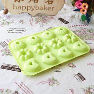 Arbor Home Heart Silicone Pink Donut Mold Reusable Ice Cake Bread Chocolate Jelly Candy Baking Mould N8