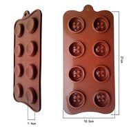 Silicone Mold Pudding And Chocolate Cake 8 Hole Big Hot Button Fondant Cake Decorating Tools