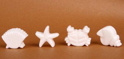 DGI MART Party Supplies 8-cavity Adorable Conch Star Crab Shell Shaped Ice Cake Chocolate Sugar Decorating Silicone...