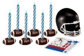 Wilton Football Topper Set With Decals