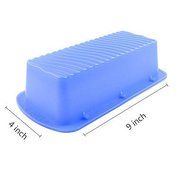 Food-grade Silicone Loaf Square Wave Bottom Bread Cake Mold Baking Pan 4*9 Inch N4