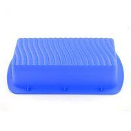 Food-grade Silicone Loaf Square Wave Bottom Bread Cake Mold Baking Pan 4*9 Inch N5