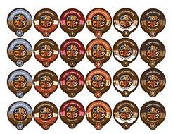 Crazy Cups Flavored Coffee, Single Serve Cups Variety Pack Sampler for the Keurig K Cup Brewer, 24 count N3