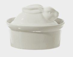 La Porcellana Bianca White Porcelain Rabbit Shaped Casserole Dish Terrine P001501016