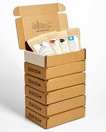 Bean Box Gourmet Coffee Sampler - (fresh roasted coffee gift box, specialty whole bean, 4 handpicked roasts, personalized... N3