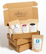 Bean Box Gourmet Coffee Sampler - (fresh roasted coffee gift box, specialty whole bean, 4 handpicked roasts, personalized... N4