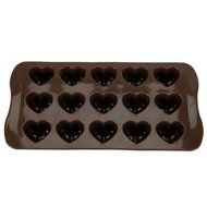DGI MART Kitchen Party Use 15 Cavities Adorable Kawaii Heart Shape Chocolate Sugar Ice Cake Silicone Mini Cube...
