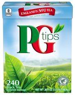 PG Tips Black Tea, Pyramid Tea Bags, 240-Count Box (Pack of 2)