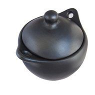 La Chamba Black Clay Soup Pot, Medium - 4 Quart N2