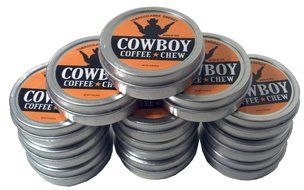 Cowboy Coffee Chew Quit Chewing Tin Can Non Tobacco Nicotine Free Smokeless Alternative to Dip Snuff Snus Leaf... N5