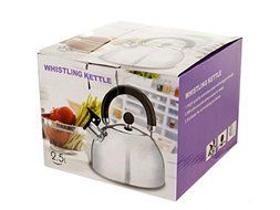 Bulk Buys OD870-3 Whistling Stainless Steel Tea Kettle